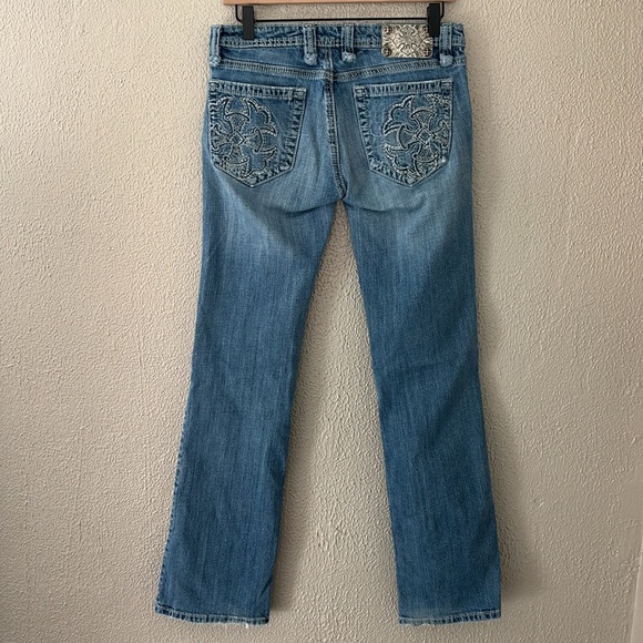 Women’s Miss Me Jeans Blue Bootcut 30 Low Rise Denim Color Sonoma - Picture 7 of 11